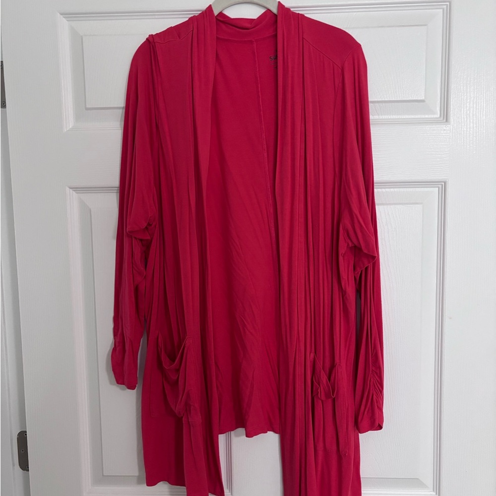Torrid Super Soft Coral Knit Cardigan